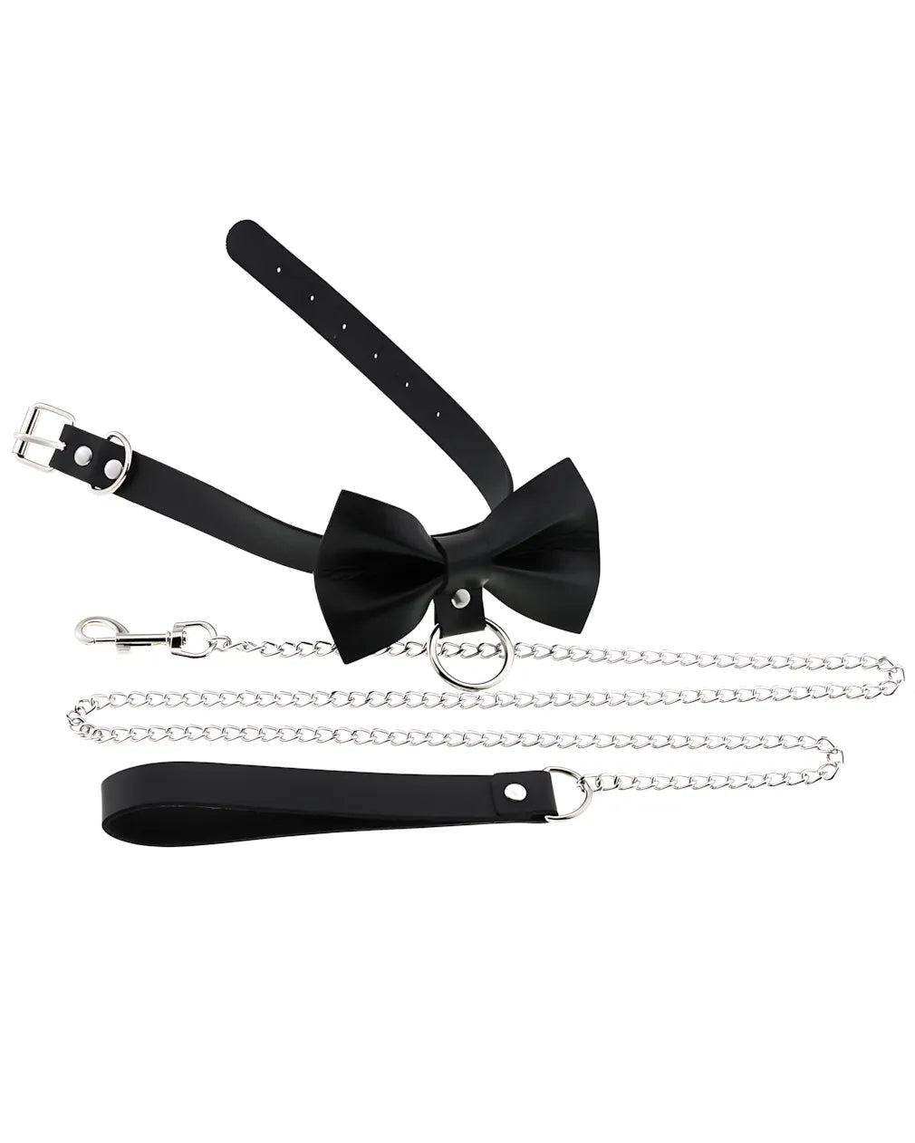 Leather Roleplay Bow Choker