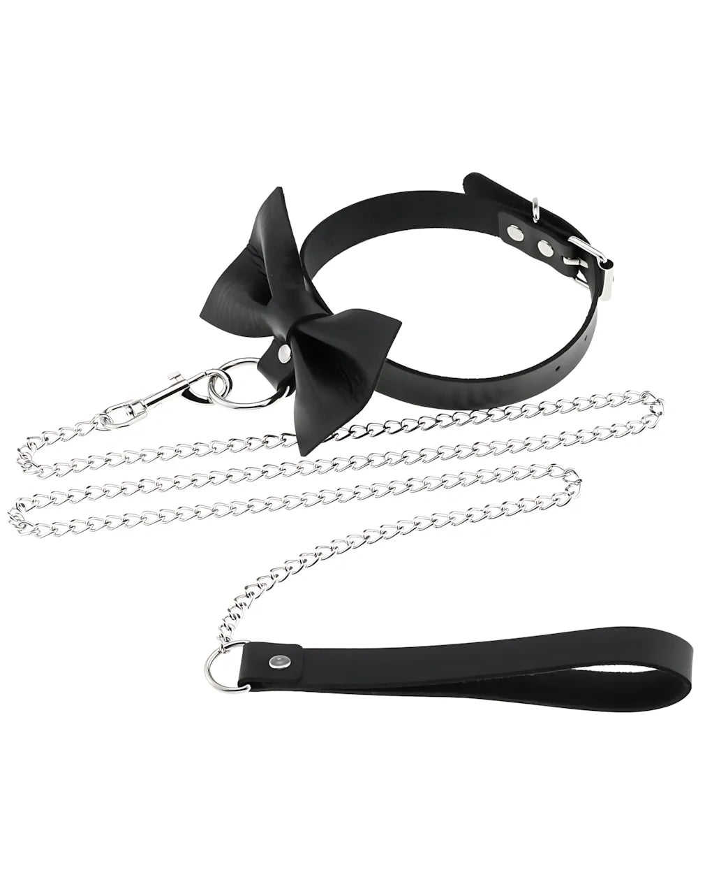 Leather Roleplay Bow Choker
