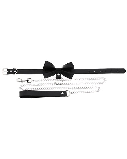 Leather Roleplay Bow Choker