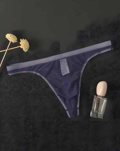 Men's Ultra-Thin Sheer Mesh Low Rise Thong