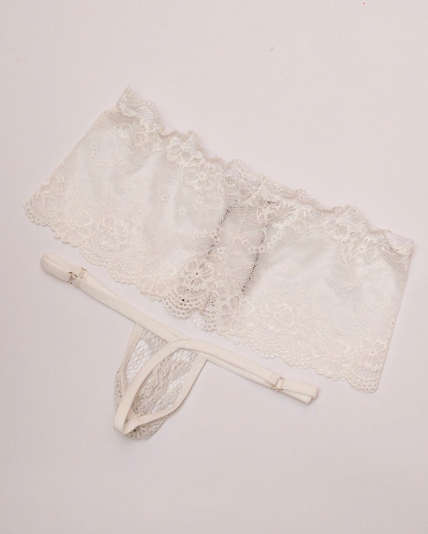 Men's Low Rise Sheer Lace G-String