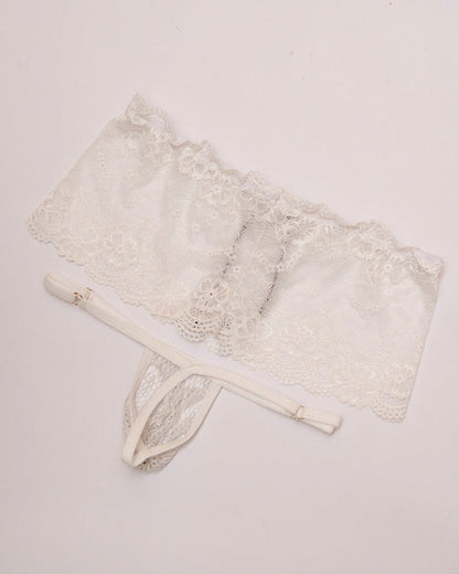 Men's Low Rise Sheer Lace G-String