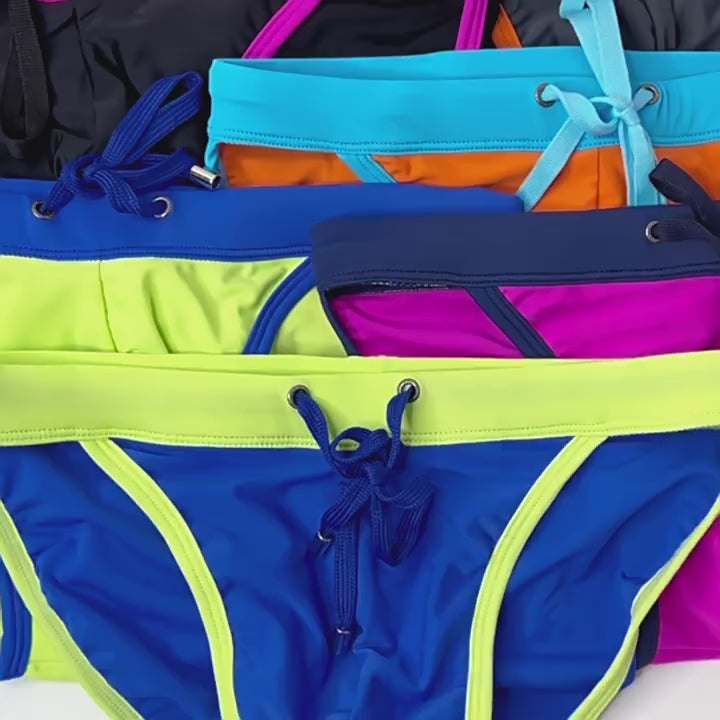 Men's Sexy High Fork Triangle Swim Bikini - YK022