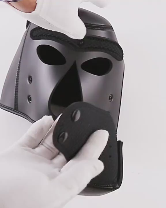 Removable Snout Two-Tone Foxhound Mask
