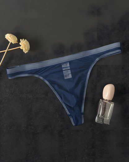Men's Ultra-Thin Sheer Mesh Low Rise Thong