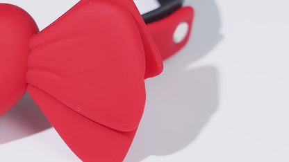 BDSM Red Heart Bow SM Silicone Gag