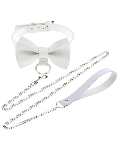 Leather Roleplay Bow Choker