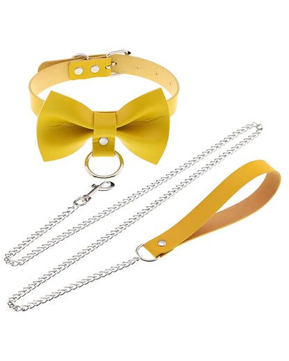 Leather Roleplay Bow Choker