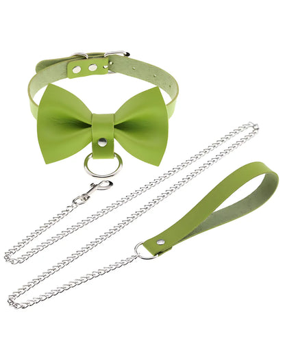 Leather Roleplay Bow Choker