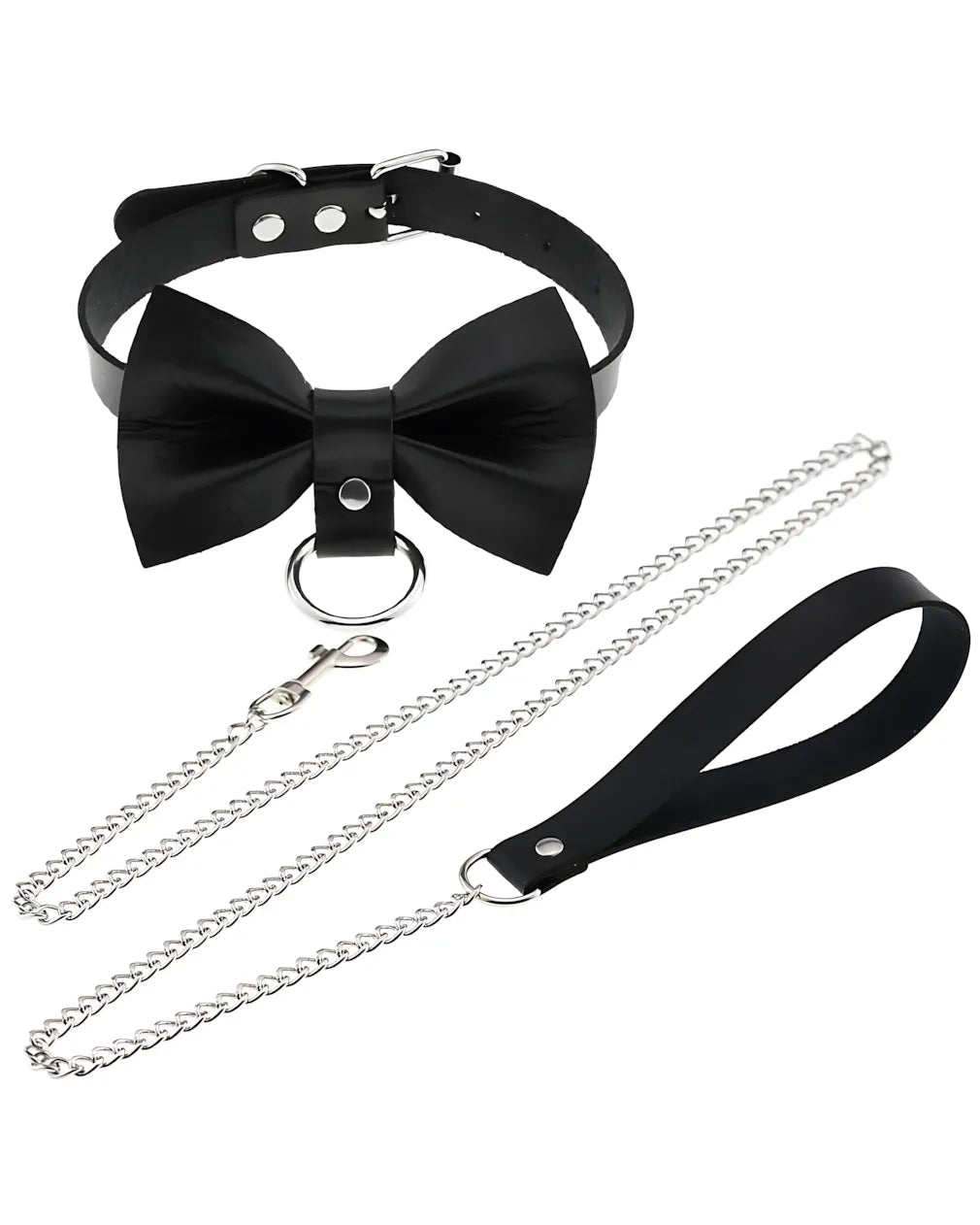 Leather Roleplay Bow Choker