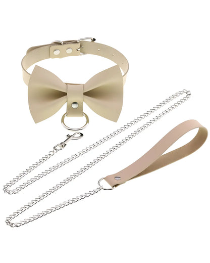 Leather Roleplay Bow Choker