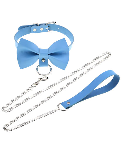 Leather Roleplay Bow Choker