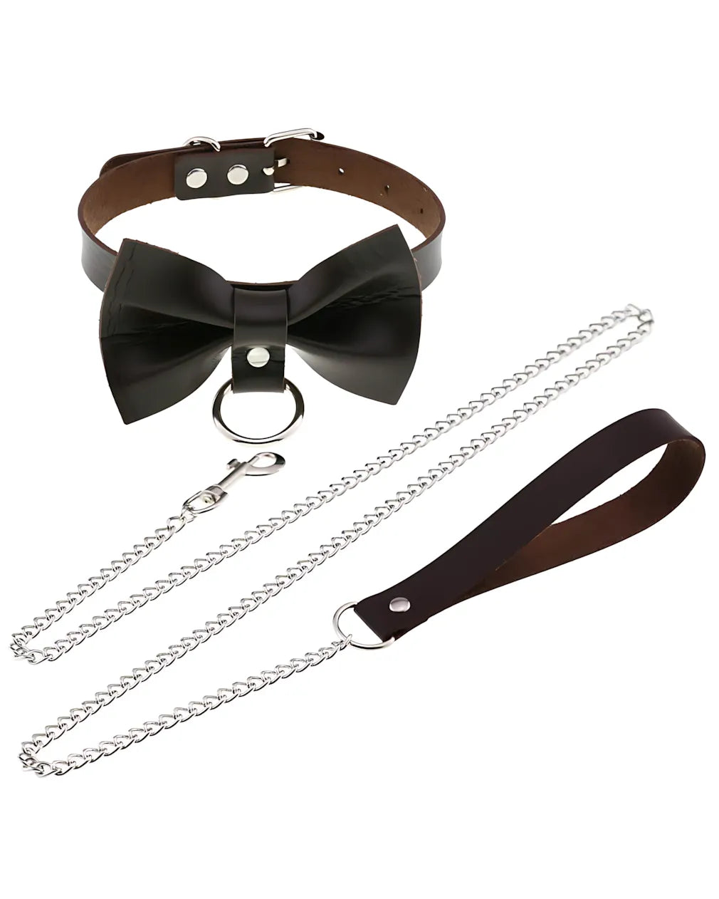 Leather Roleplay Bow Choker