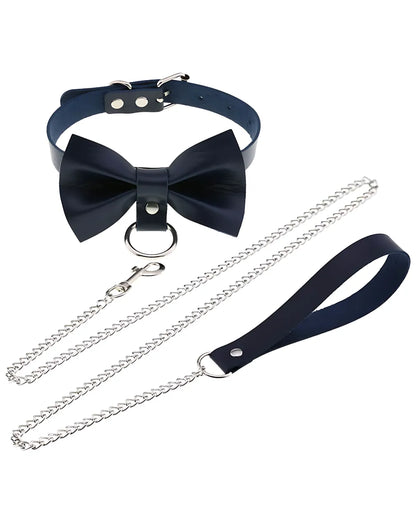 Leather Roleplay Bow Choker