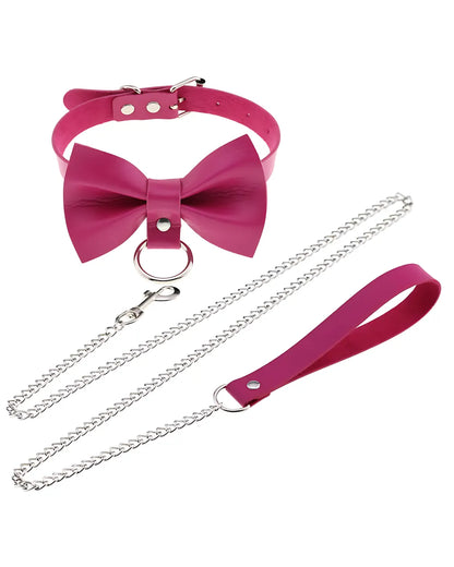 Leather Roleplay Bow Choker