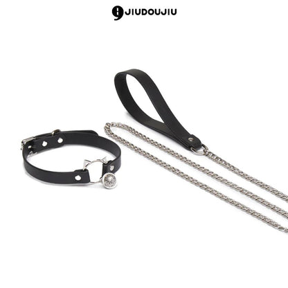 BDSM Kitten Play Collar and Leash Set