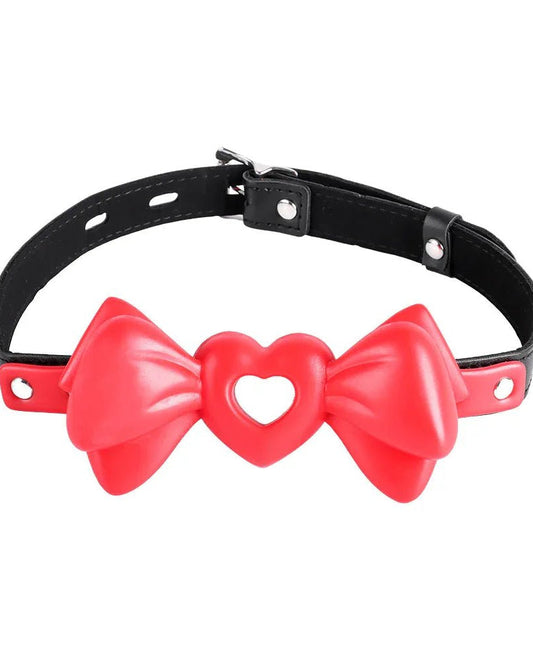 BDSM Red Heart Bow SM Silicone Gag