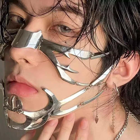 Cyberpunk Metal Face Mask