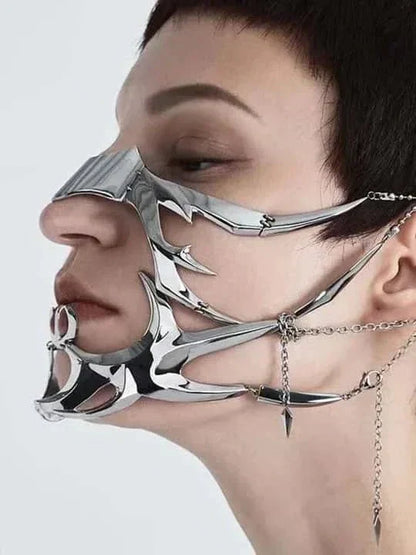 Cyberpunk Metal Face Mask