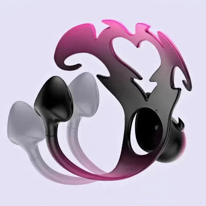 3D Pink Heart Sissy Chastity Cage