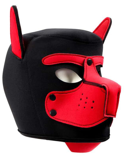 BDSM Roleplay Dog Mask with Detachable Snout
