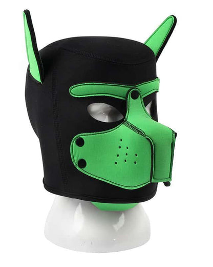 BDSM Roleplay Dog Mask with Detachable Snout