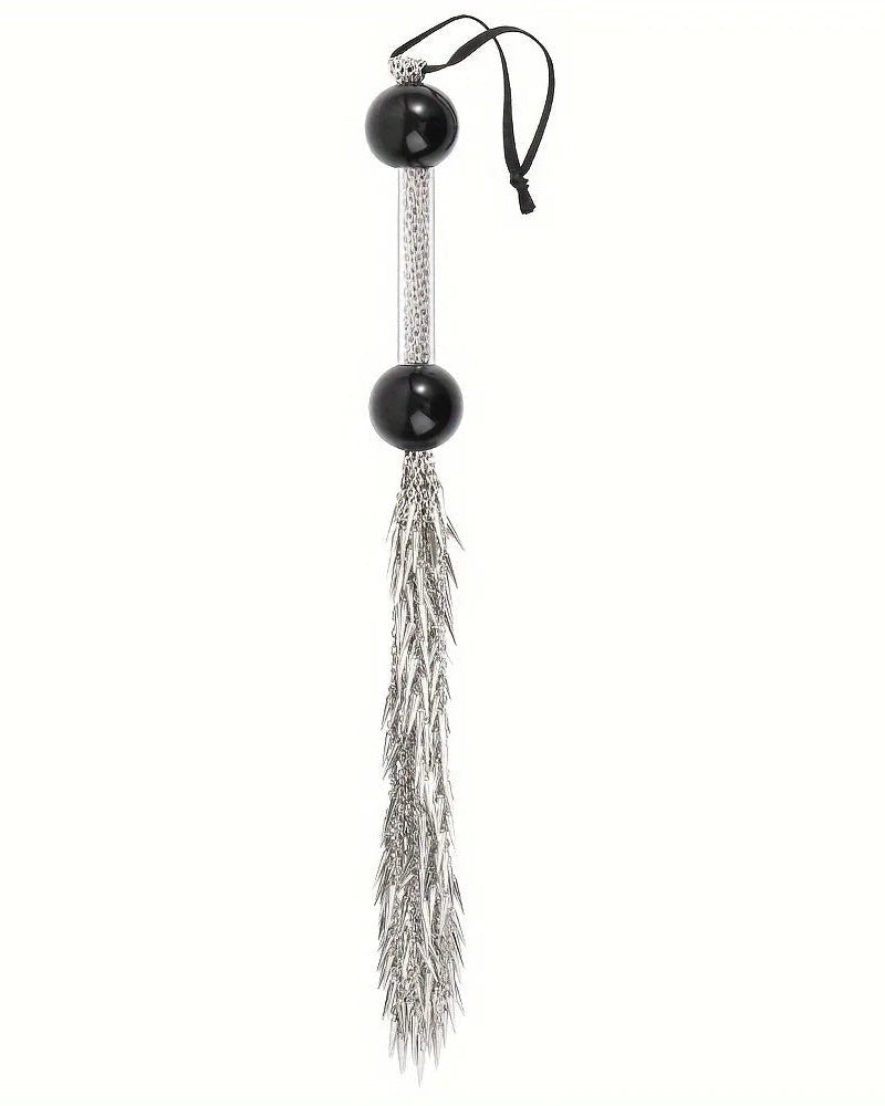 BDSM Spiked Metal Tassel Whip Flogger