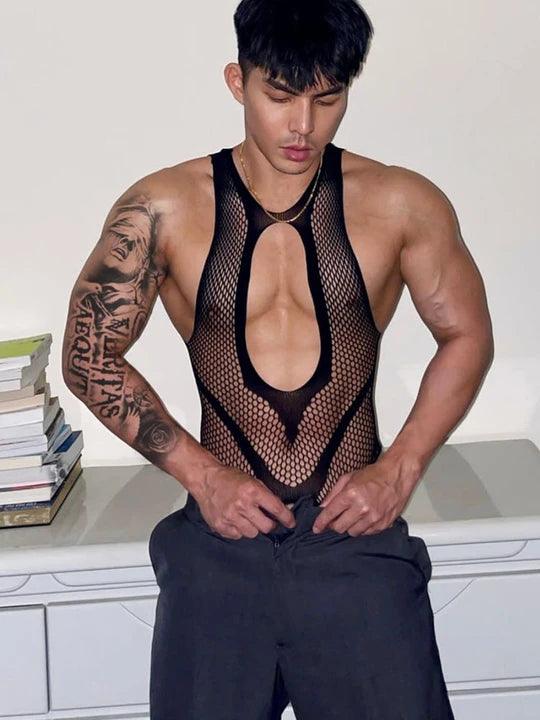 Black Lace Erotic Bodysuit