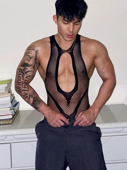 Black Lace Erotic Bodysuit