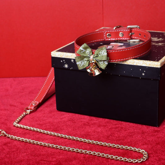 Christmas BDSM Sex Toy Gift Set - Elk Collar, Handcuffs, Bondage Adult Game - KB053