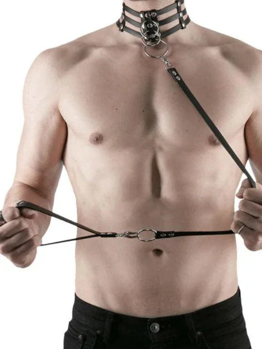 Collar Neck Belt Erotic Traction Rope - KB039