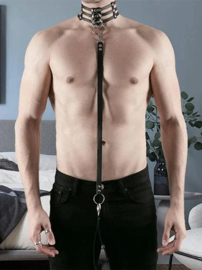 Collar Neck Belt Erotic Traction Rope - KB039