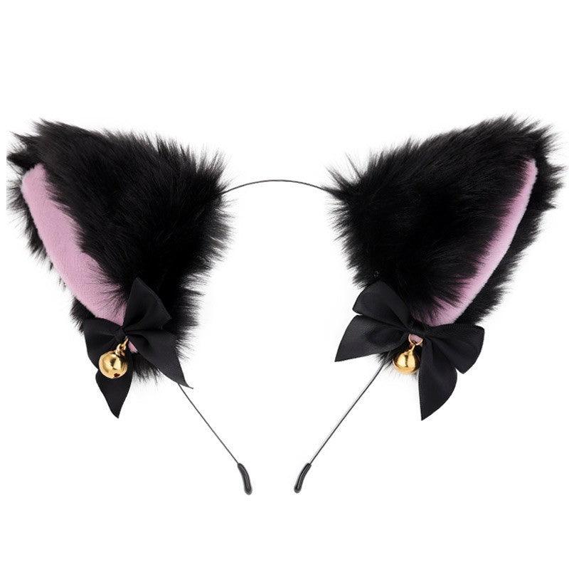 Cute Plush Jingle Bell Fox Ear Headband -PJ002
