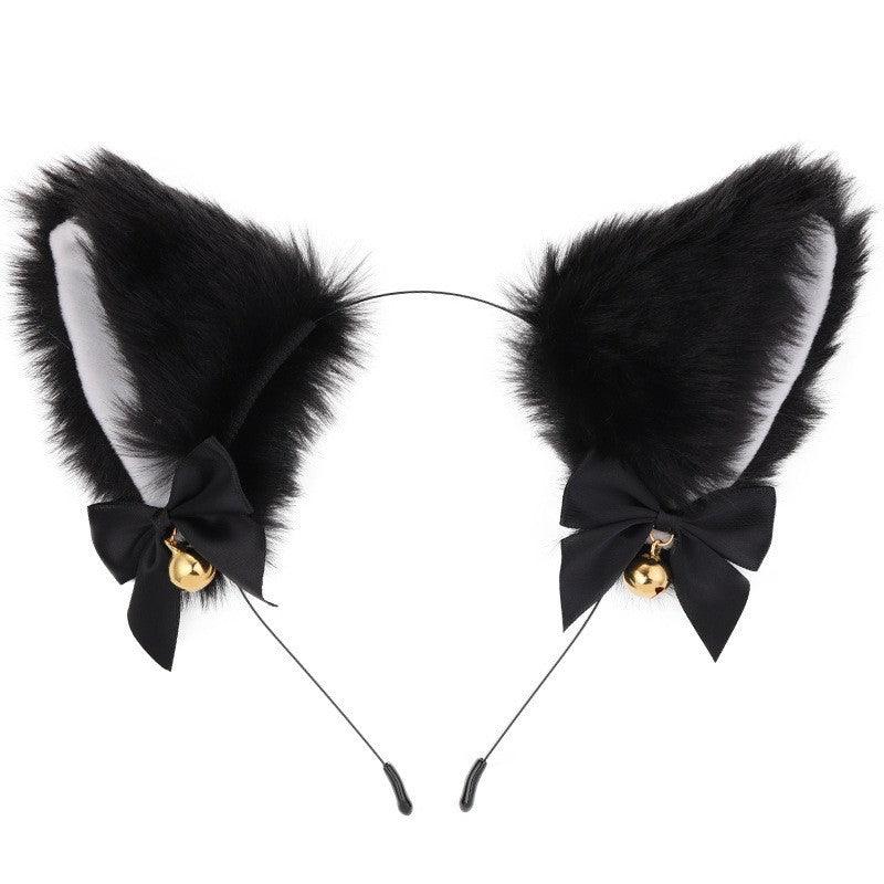 Cute Plush Jingle Bell Fox Ear Headband -PJ002