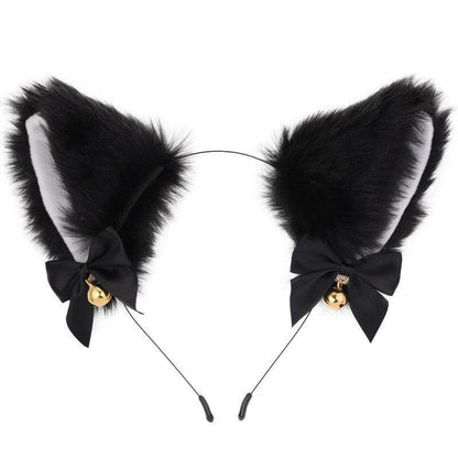 Cute Plush Jingle Bell Fox Ear Headband -PJ002