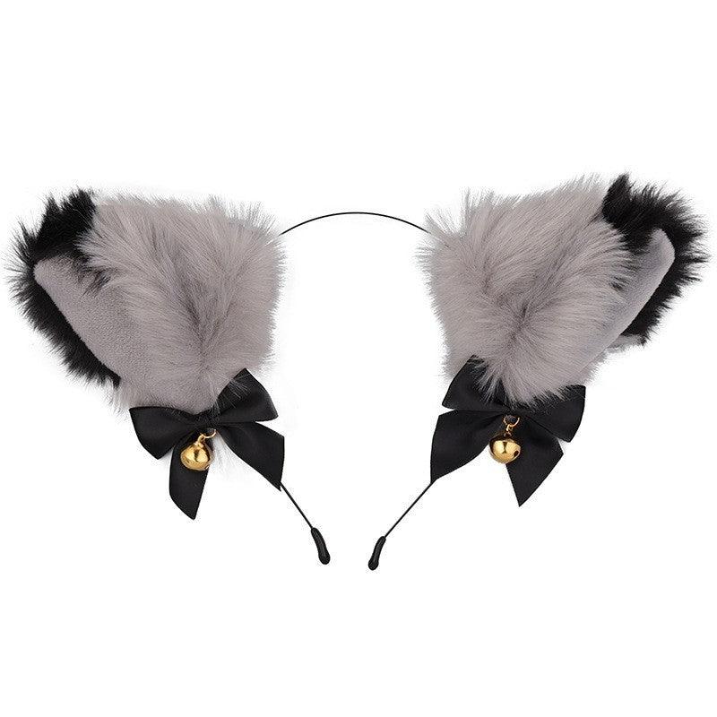 Cute Plush Jingle Bell Fox Ear Headband -PJ002