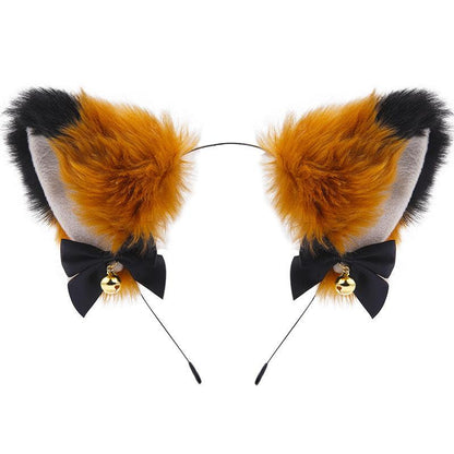 Cute Plush Jingle Bell Fox Ear Headband -PJ002