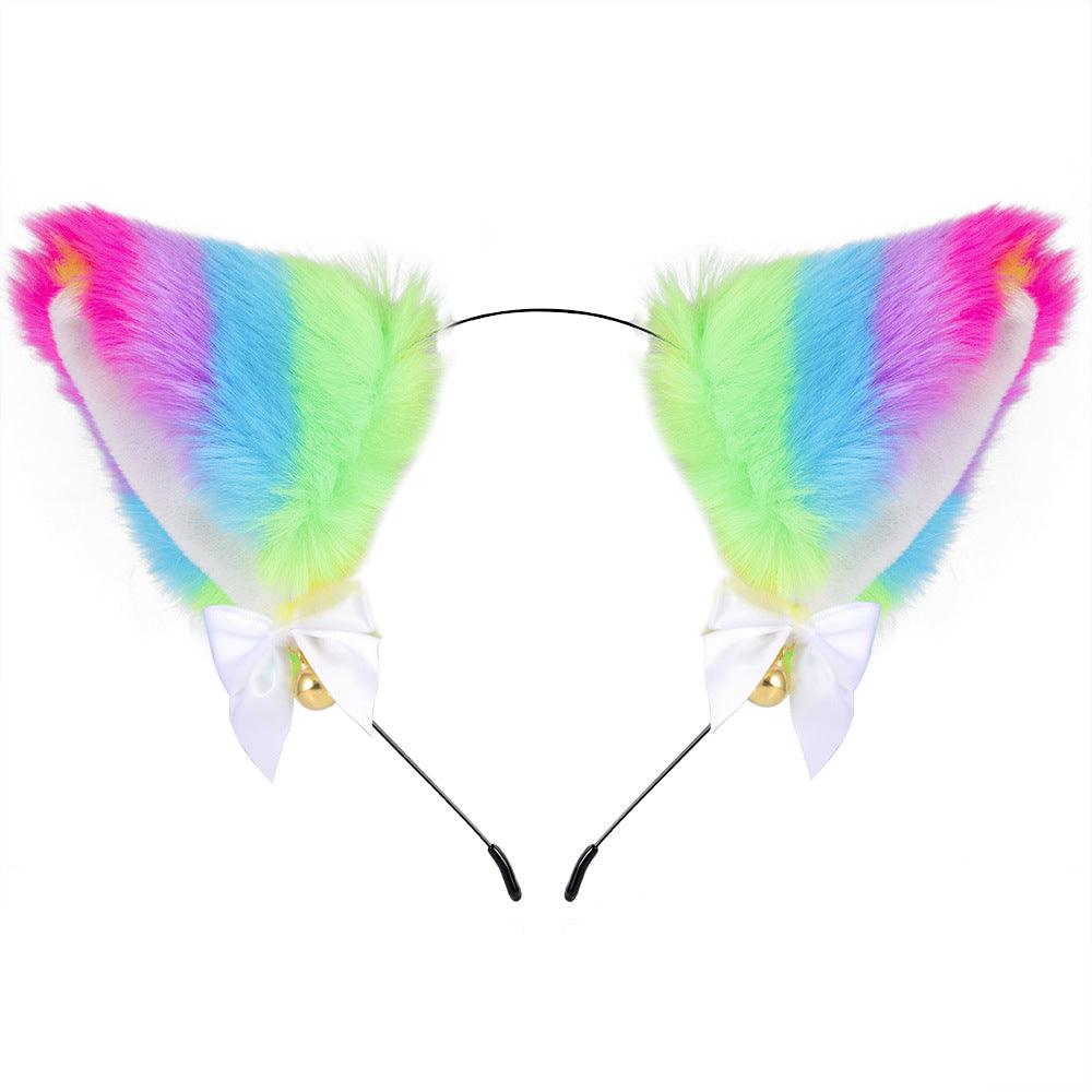 Cute Plush Jingle Bell Fox Ear Headband -PJ002