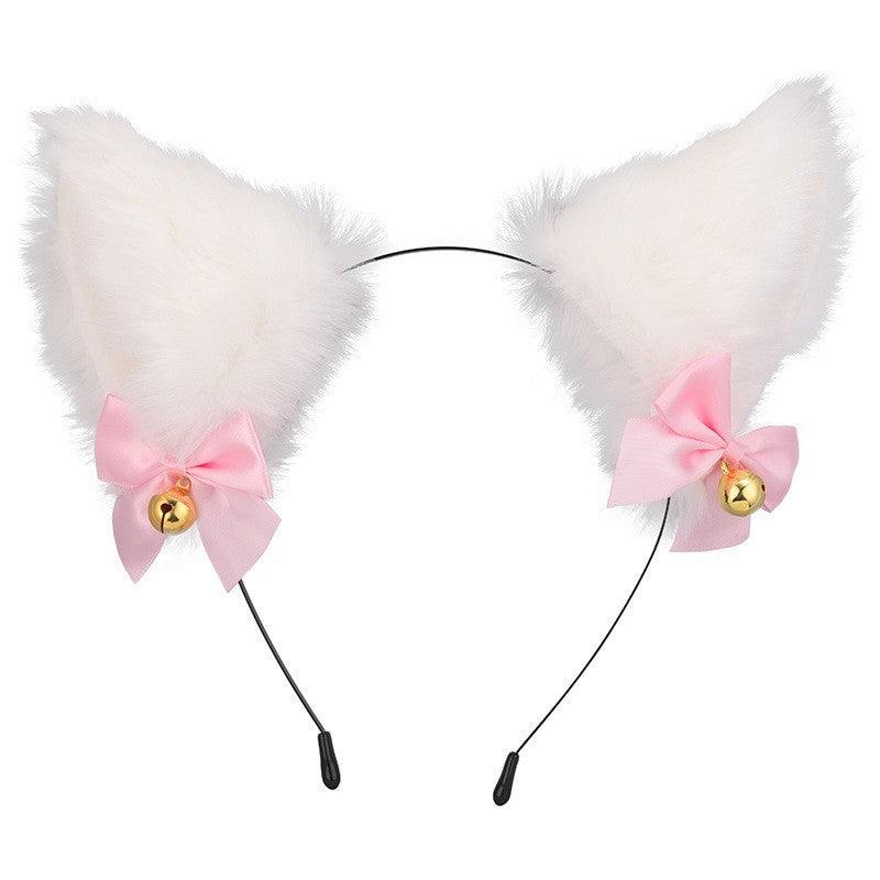 Cute Plush Jingle Bell Fox Ear Headband -PJ002