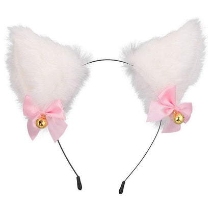 Cute Plush Jingle Bell Fox Ear Headband -PJ002