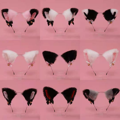 Cute Plush Jingle Bell Fox Ear Headband -PJ002