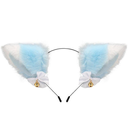 Cute Plush Jingle Bell Fox Ear Headband -PJ002