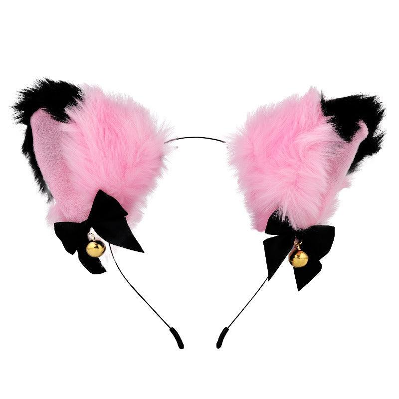 Cute Plush Jingle Bell Fox Ear Headband -PJ002