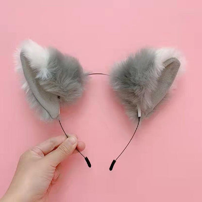Cute Plush Jingle Bell Fox Ear Headband -PJ002