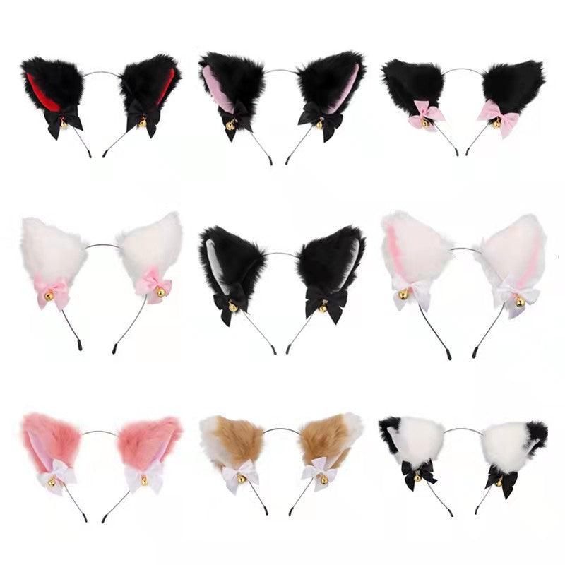 Cute Plush Jingle Bell Fox Ear Headband -PJ002