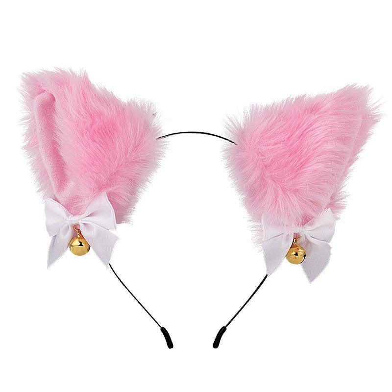 Cute Plush Jingle Bell Fox Ear Headband -PJ002