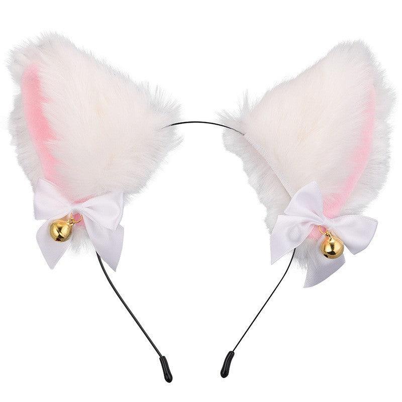 Cute Plush Jingle Bell Fox Ear Headband -PJ002