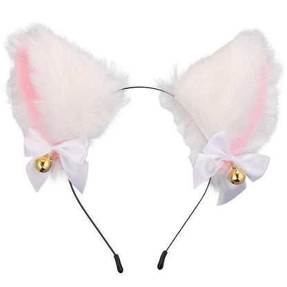 Cute Plush Jingle Bell Fox Ear Headband -PJ002