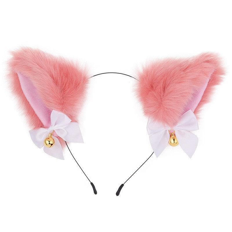 Cute Plush Jingle Bell Fox Ear Headband -PJ002