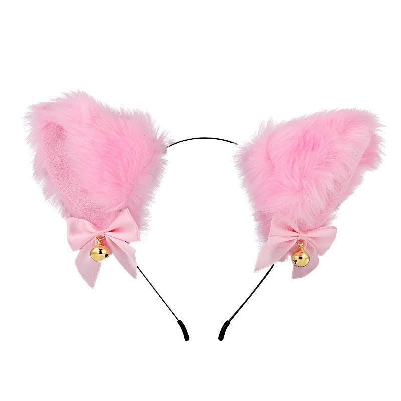 Cute Plush Jingle Bell Fox Ear Headband -PJ002
